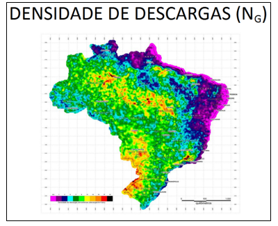 densidade de descagas